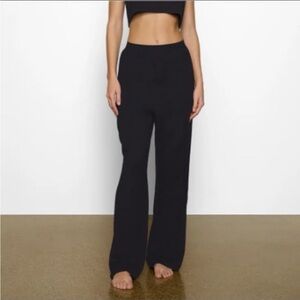 SKIMS | NEW Boyfriend Loose Black Lounge Pants with Pockets Women’s Size Large